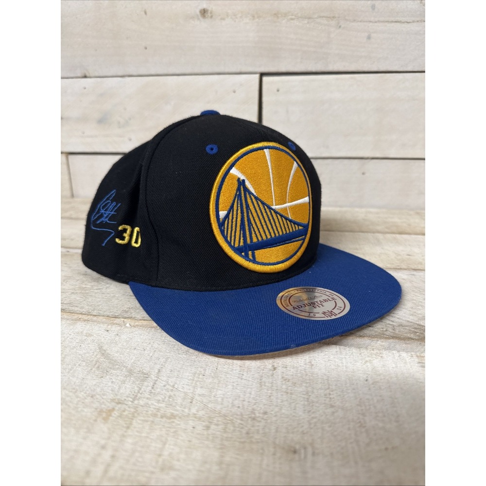 Golden State Warriors Mitchell and Ness Snapback Hat NBA Steph Curry